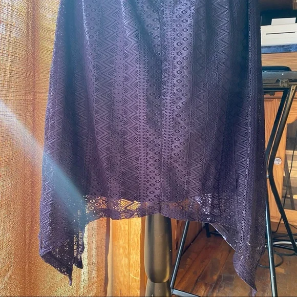 🌊 No Boundaries, Size Large (11-13), Color Navy Blue, Lace Like Dress - Picture 5 of 14